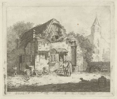Gård nær en kirke av Jabes Heenck