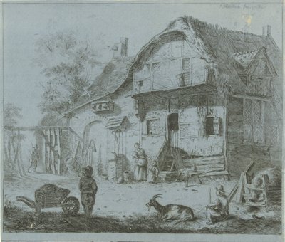 Figurer på en gård av Jabes Heenck