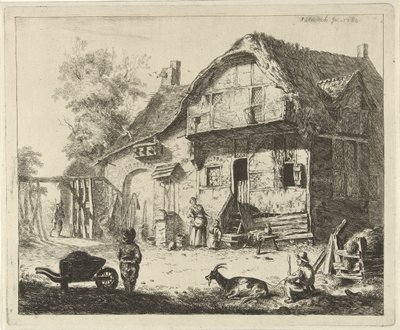 Figurer på en gård av Jabes Heenck