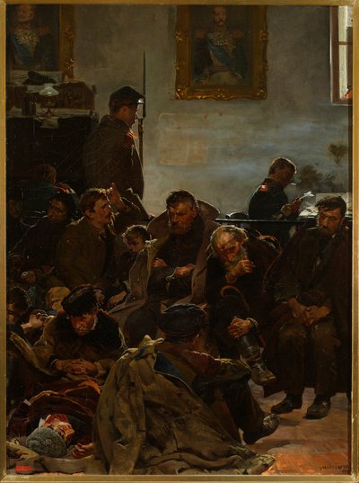 På etappen (Sibirske landflyktige) av Jacek Malczewski