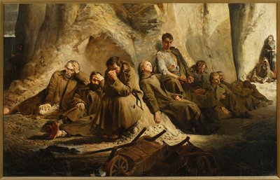 Søndag i gruven (Hvile i gruven) av Jacek Malczewski