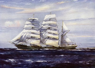 Clipper-skip: Strathdon (litho-farge) av Jack (after) Spurling