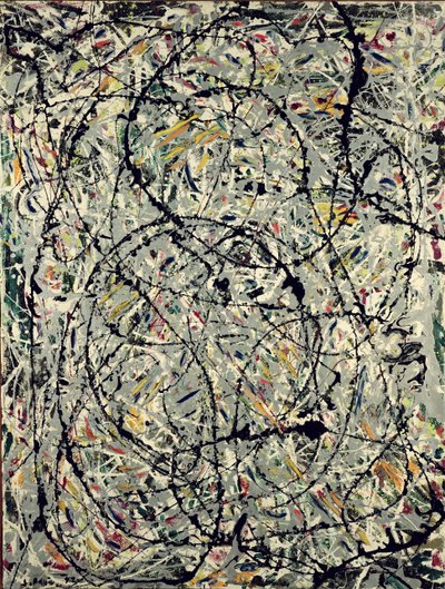 Bølgende stier av Jackson Pollock