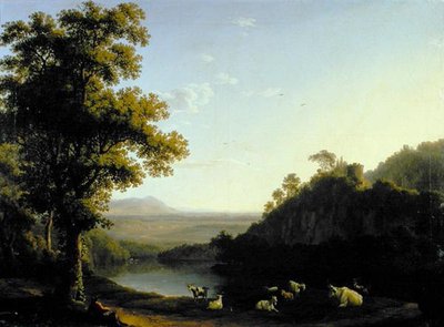 Romersk landskap av Jacob Philippe Hackert