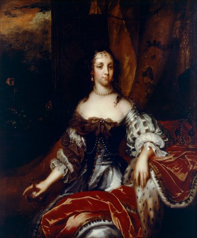 Dronning Katarina av Braganza ca. 1665 (olje på lerret) av Jacob (attr. to) Huysmans