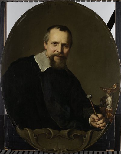 Portrett av Johannes Lutma Jan Lutma (1584/85-1669). Amsterdam sølvsmed av Jacob Adriaensz. Backer