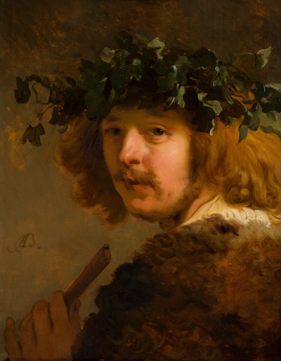 Hyrde med fløyte-selvportrett, ca 1637. av Jacob Adriaensz. Backer