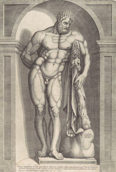 Mirror of Roman Magnificence: The Farnese Hercules, 1562., 1562. av Jacob Bos