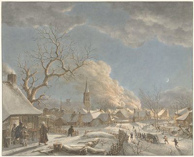 Vinter, natt og ild De fire årstidene, tider på dagen og elementer (serietittel) av Jacob  Cats