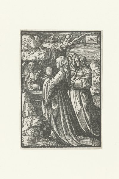De tre Maryene ved den tomme graven The Little Passion (serietittel) av Jacob Cornelisz van Oostsanen
