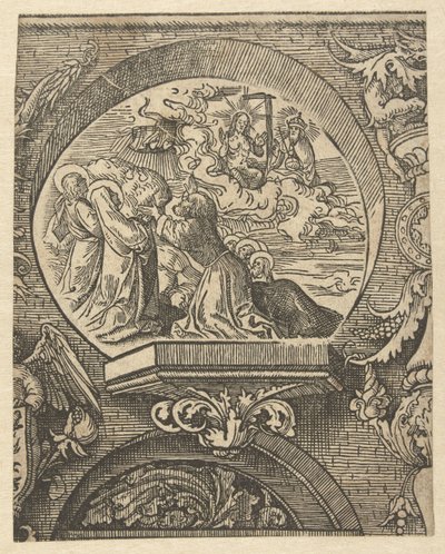 Himmelfarten og Kristus foran Gud Faderen The Credo (serietittel) av Jacob Cornelisz van Oostsanen