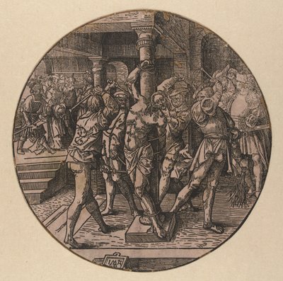 Pisking of Christ The Round Passion (serietittel) av Jacob Cornelisz van Oostsanen