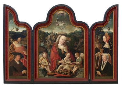 Tryptich av Pompeius Otto og hans kone Gerbich Claesdr (olje på panel) av Jacob Cornelisz van Oostsanen