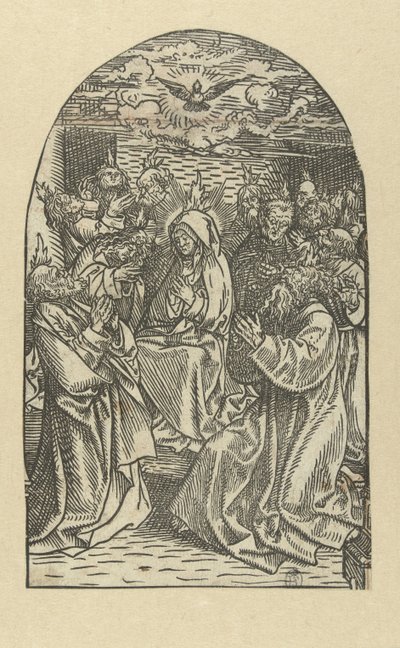 Den Hellige Ånds utgytelse The Life of Mary (serietittel) av Jacob Cornelisz van Oostsanen