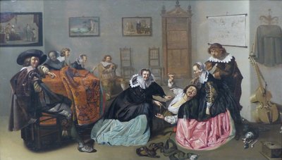 Fransk: Scène galante Bordellscene av Jacob Duck