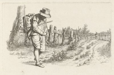 Reisende på en landevei Studietrykk / Etudes gravées (serietittel) av Jacob Ernst Marcus