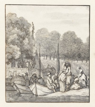 Landingsplate av lektere av Jacob Esselens
