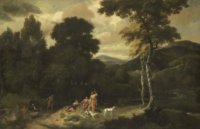 Landskap med jegere av Jacob Esselens