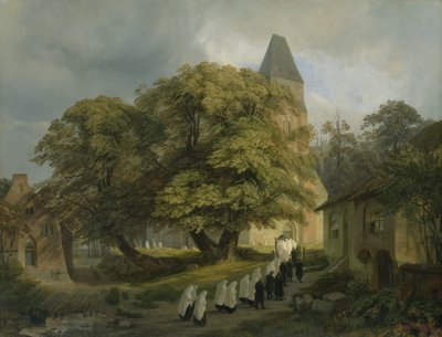 Elstorf kirkegård, nær Hamburg, 1837 av Jacob Gensler