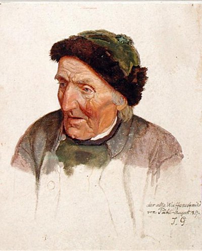 Den gamle rustningsmannen fra Pahl, 1829 av Jacob Gensler