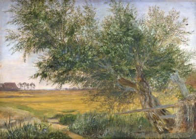 The Old Tree, 1842 (olje på papir montert på kort) av Jacob Gensler