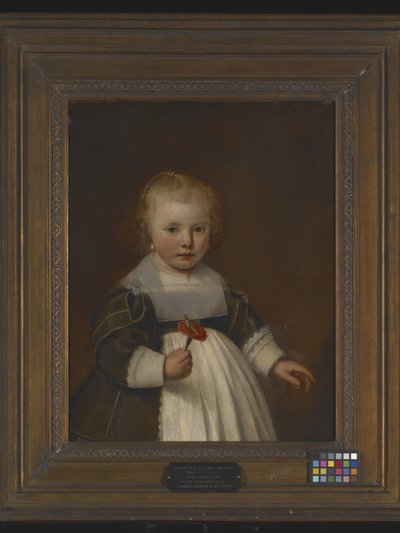 Portrett av en liten jente (olje på tre) av Jacob Gerritsz Cuyp