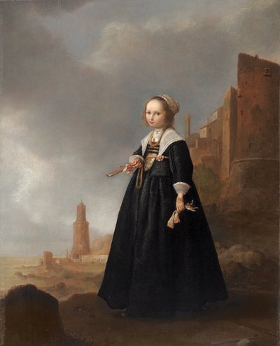 The Morning Stroll (olje på panel) av Jacob Gerritsz Cuyp