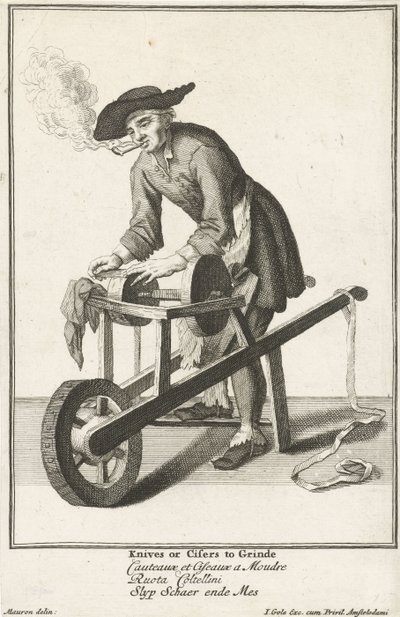 Scharensliep Straatventers i Londen (serietittel) The Cryes of the City of London (serietittel) av Jacob Gole