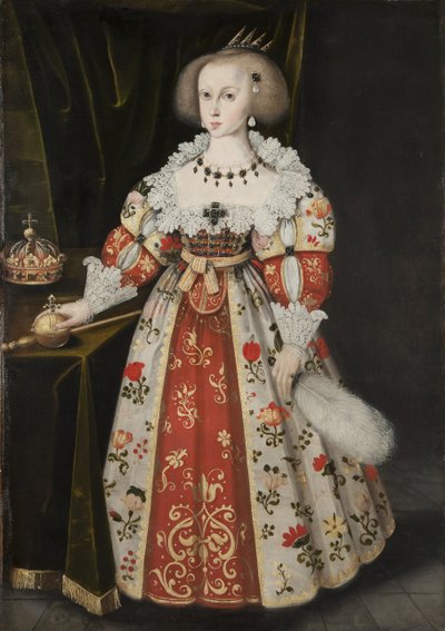Dronning Kristina som barn, ca.1635-40 av Jacob Heinrich Elbfas