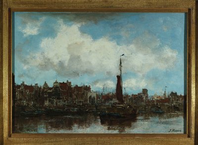 Utsikt over Amsterdam av Jacob Henricus or Hendricus Maris