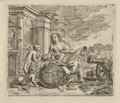 Allegori av geometri av Jacob Herreyns (I)