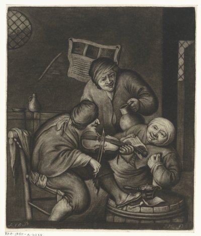 To menn og en fiolinist av Jacob Hoolaart