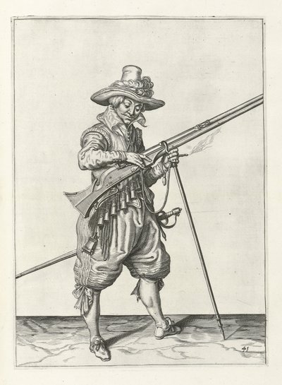 Musketer på vakt, ca.1600 av Jacob II de Gheyn