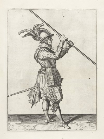 Soldat med lanse, ca.1600 av Jacob II de Gheyn