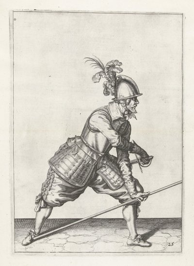 Soldat med lansetrekkende sverd, ca.1600 av Jacob II de Gheyn