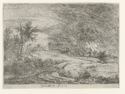 Landskap med gård av Jacob van Ruisdael