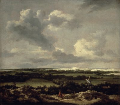 Landskap med sanddyner nær Haarlem (olje på lerret) av Jacob van Ruisdael