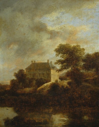 Landskap med landsted av Jacob van Ruisdael