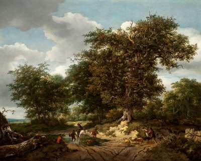 The Great Oak, 1652 av Jacob van Ruisdael