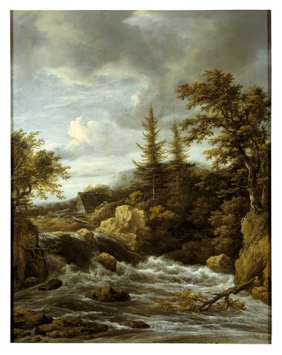 Foss i Norge (olje på lerret) av Jacob van Ruisdael