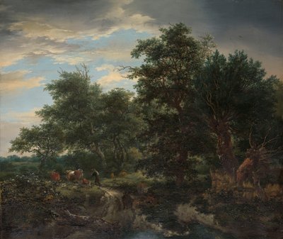 Skogscene av Jacob Isaakszoon van Ruysdael