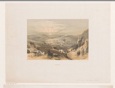 Utsikt over Kanaan med soloppgang Kanaan (tittel på objekt) av Jacob Jan van der Maaten (attributed to)