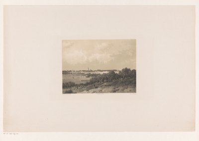 Landskap med landsby i horisonten av Jacob Jan van der Maaten