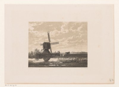 Landskap med kvern på vannet av Jacob Jan van der Maaten