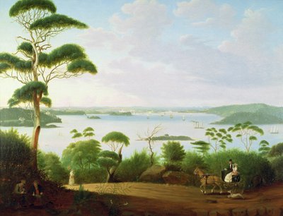 Sydney havn ser mot Sydney, 1848 av Jacob Janssen