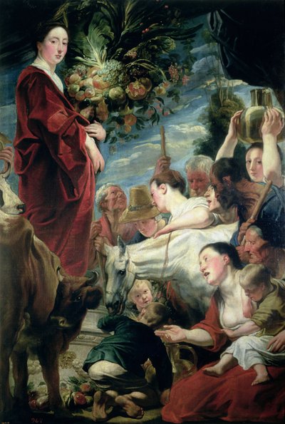 An Offering to Ceres, Goddess of the Harvest av Jacob Jordaens