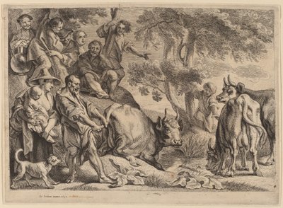 Cacus som raner storfeet til Hercules av Jacob Jordaens