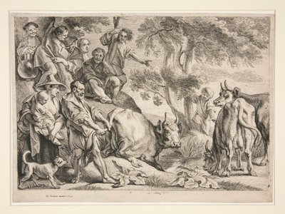 Cacus som raner storfeet til Hercules av Jacob Jordaens