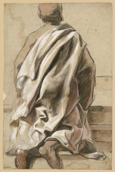 Drakteristudie til en knelende apostel av Jacob Jordaens