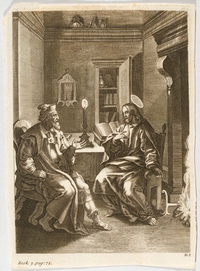 Jesus underviser Nikodemus av Jacob Jordaens